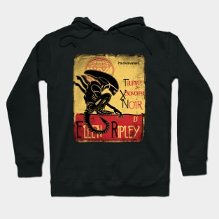 Tournee du xenomorphe noir Hoodie